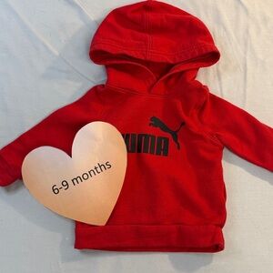 Puma - LIKE NEW - pullover hoodie. Size 6-9 months